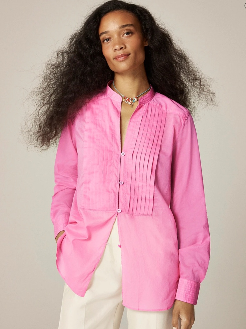 J. Crew Pintuck Top in Cotton Voile
